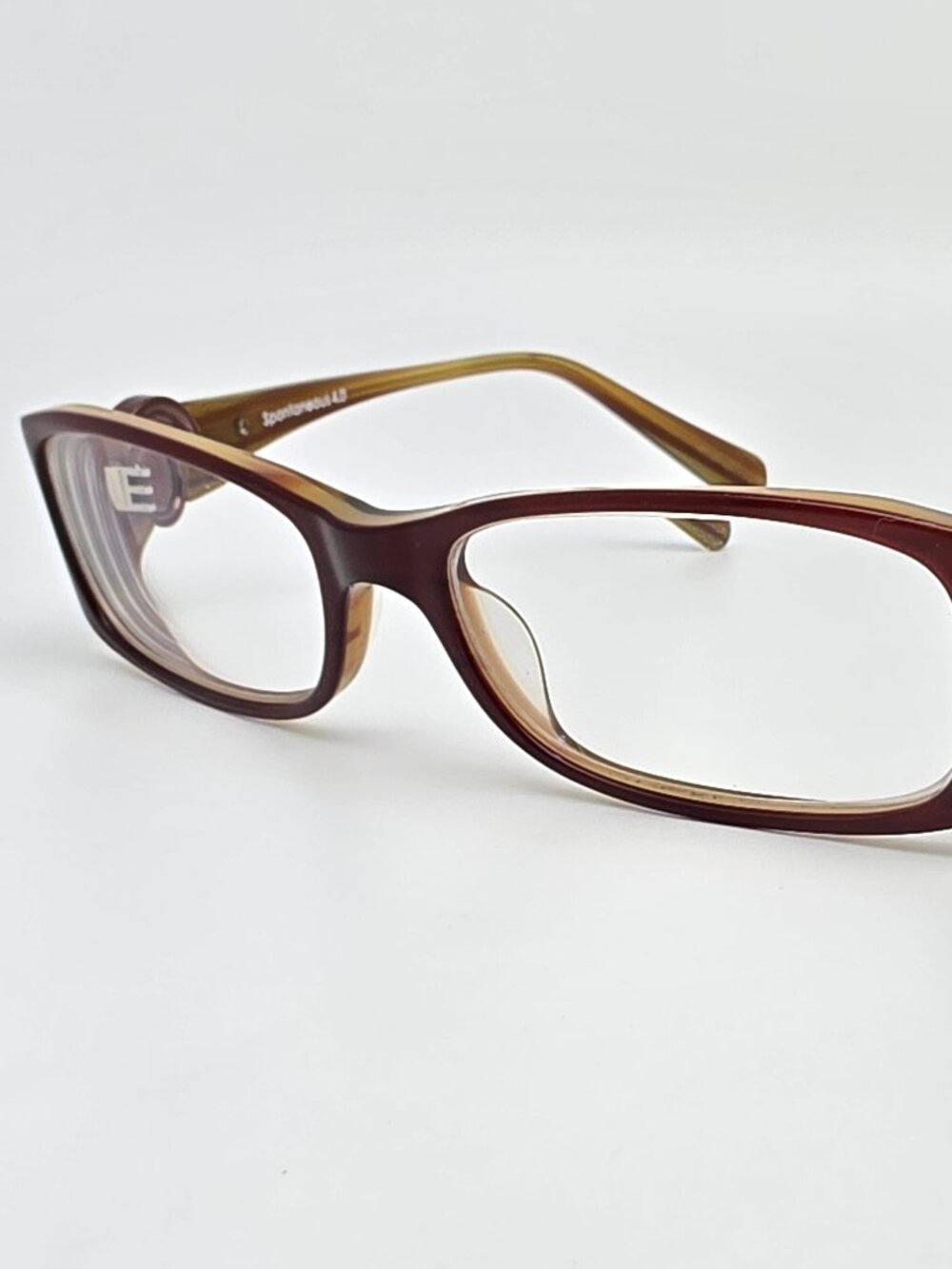 Oakley 22-090 Spontaneous 4.0 Striped Plum Polished Brown Eyeglasses Frame 51mm